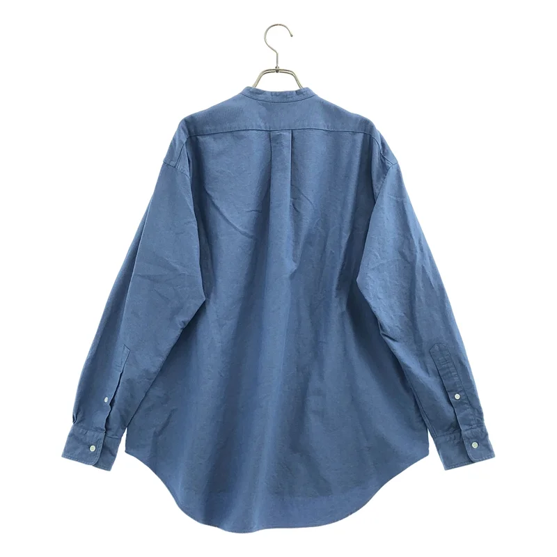 Graphpaper / グラフペーパー | 2025SS | Oxford L/S Band Collar Box Shirt / コットン バンドカラー オックスフォードシャツ | 1 | メンズ