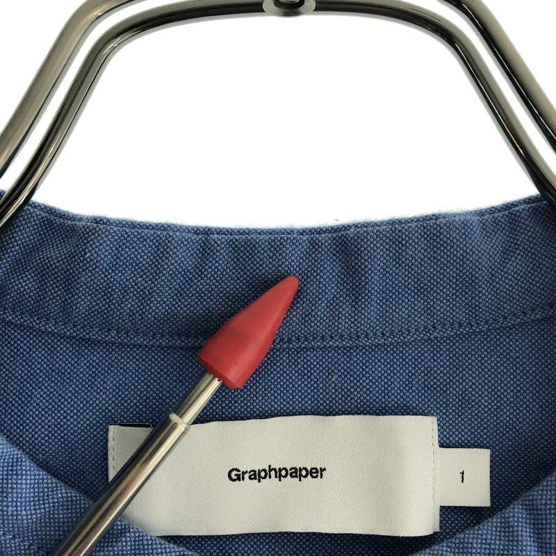 Graphpaper / グラフペーパー | 2025SS | Oxford L/S Band Collar Box Shirt / コットン バンドカラー オックスフォードシャツ | 1 | メンズ