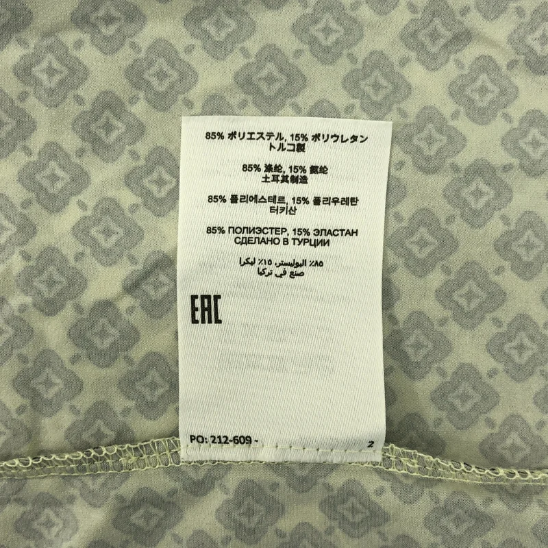 DRIES VAN NOTEN / ドリスヴァンノッテン | 2021AW | 総柄 ストレッチ ハイネック カットソー | L | メンズ