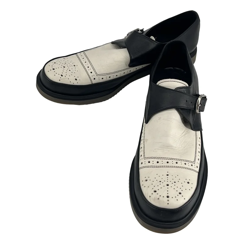 COMME des GARCONS HOMME PLUS / コムデギャルソンオムプリュス | レザー ツートーン バックル シューズ | 27 | メンズ