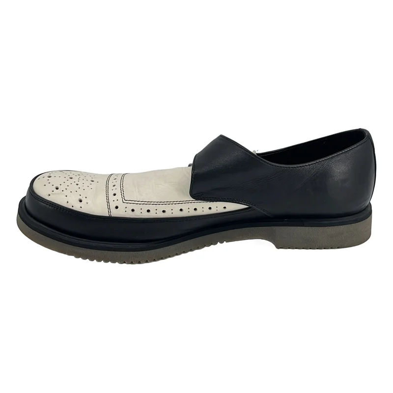 COMME des GARCONS HOMME PLUS / コムデギャルソンオムプリュス | レザー ツートーン バックル シューズ | 27 | メンズ