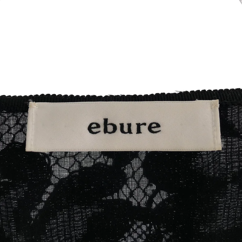 ebure / エブール | レース ノーカラー ジャケット / 総裏地 |