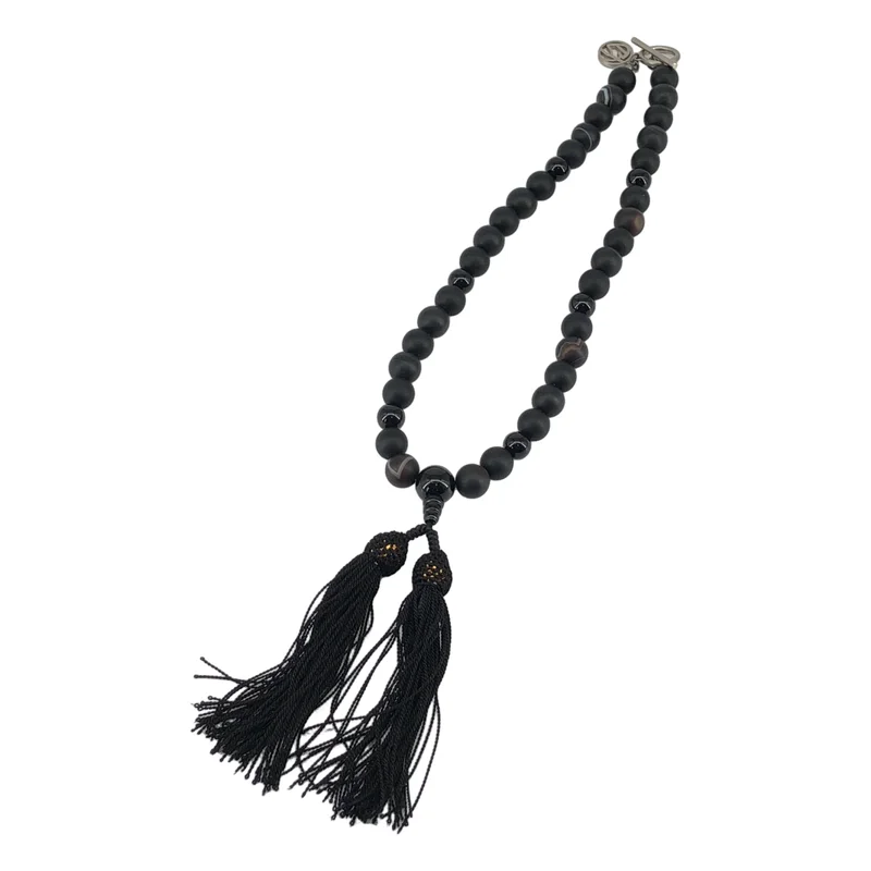 SOSHIOTSUKI / ソウシオオツキ | JUZU NECKLACE TASSEL 数珠 ネックレス | F | メンズ