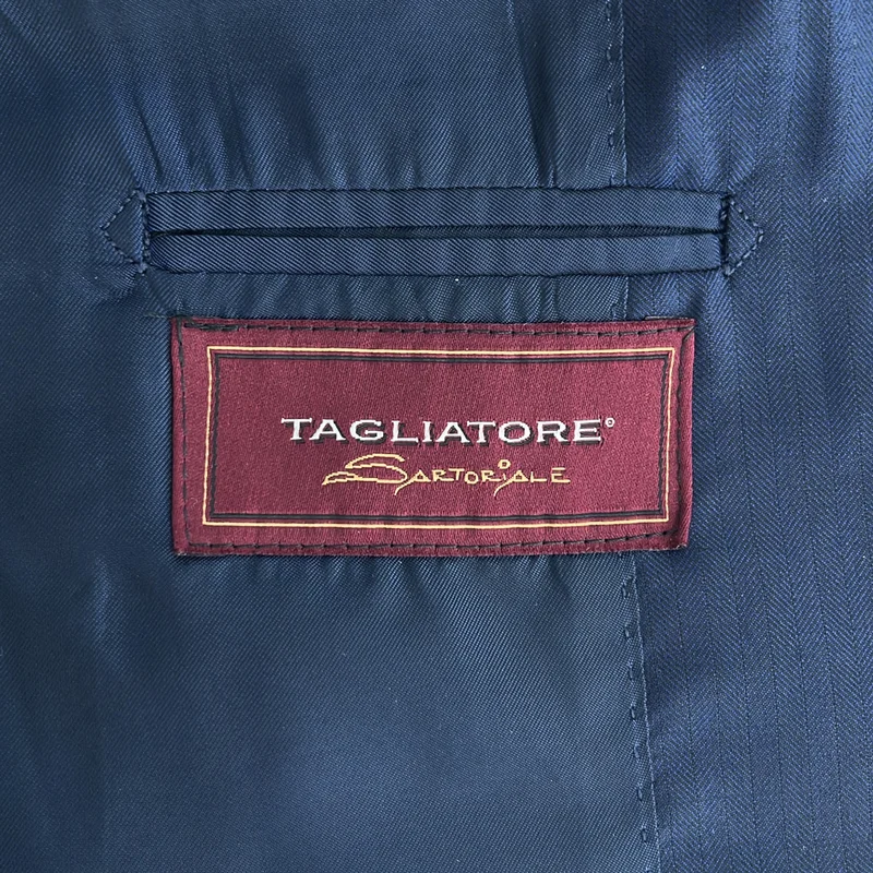 TAGLIATORE / タリアトーレ | ウール ストライプ 2B テーラードジャケット | 46 | メンズ