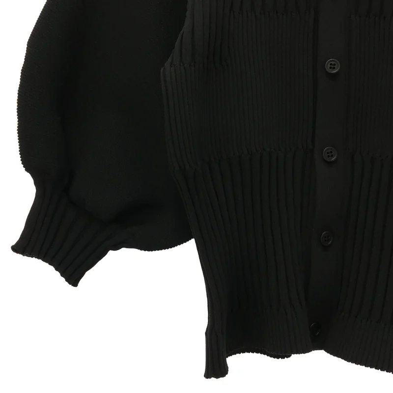 CFCL / シーエフシーエル | 2025AW | FLUTED SHORT PUFF SLEEVE CARDIGAN / フルーテッド ショート パフスリーブカーディガン | F | レディース