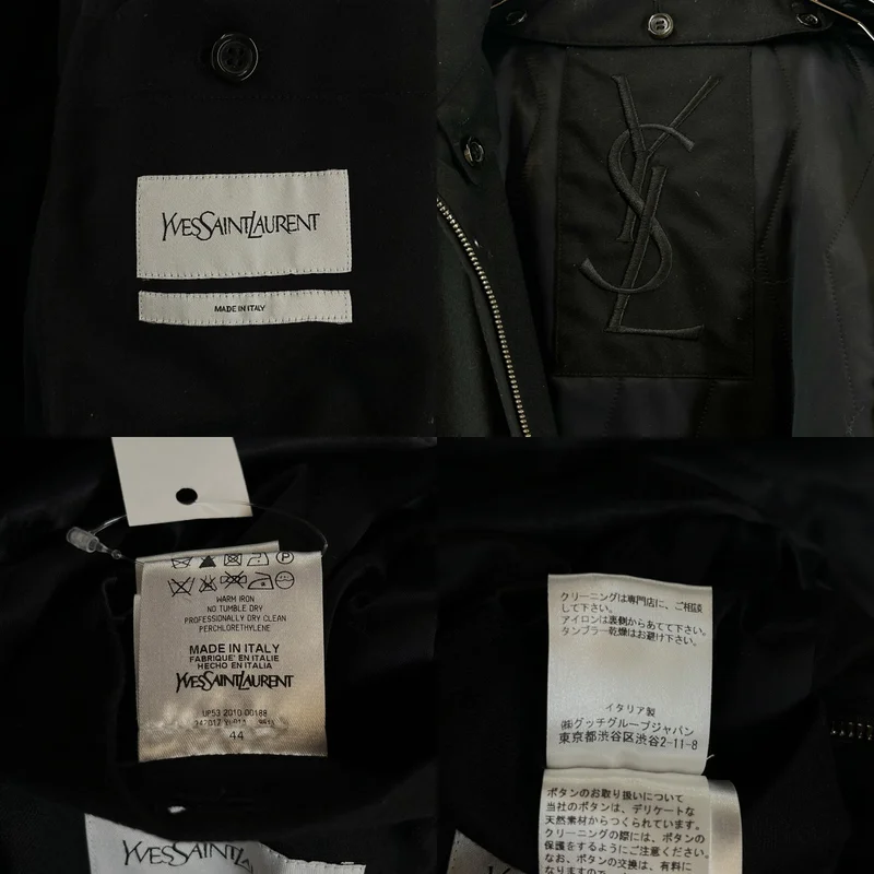 YVES SAINT LAURENT / イヴサンローラン | 2010AW | ウール 中綿 ボンバージャケット | 44 | メンズ