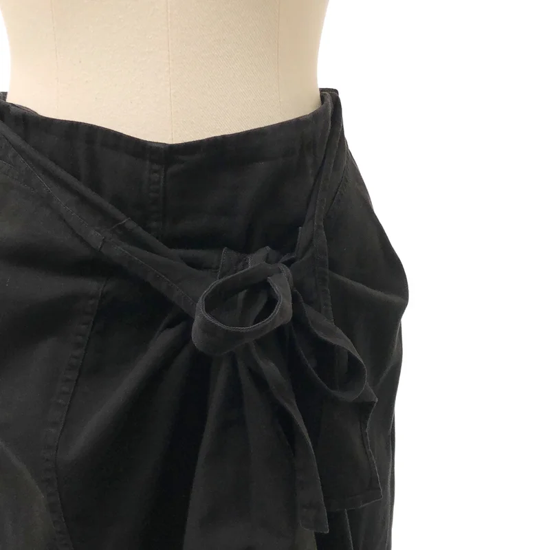 DRIES VAN NOTEN / ドリスヴァンノッテン | 2021AW | コットン ラップ巻き スカート | 36 | レディース