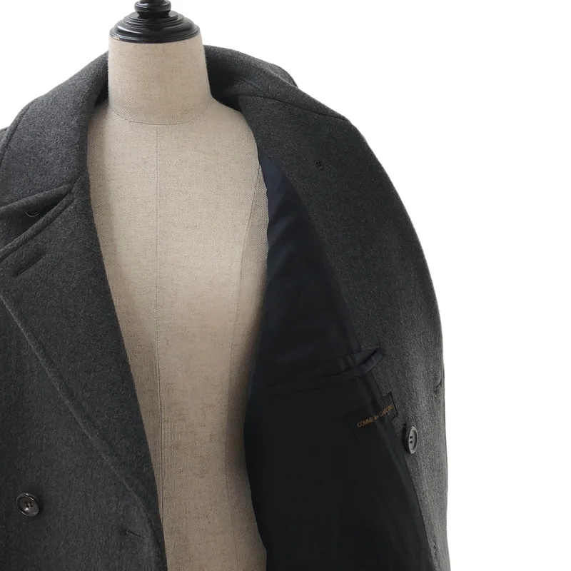 COMME des GARCONS / コムデギャルソン | 1980s | ウール縮絨 ダブルブレストコート C-080050 |