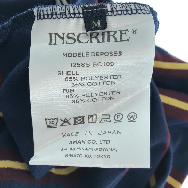 INSCRIRE / アンスクリア | Border Short Polo Shirt シャツ | MEDIUM | レディース