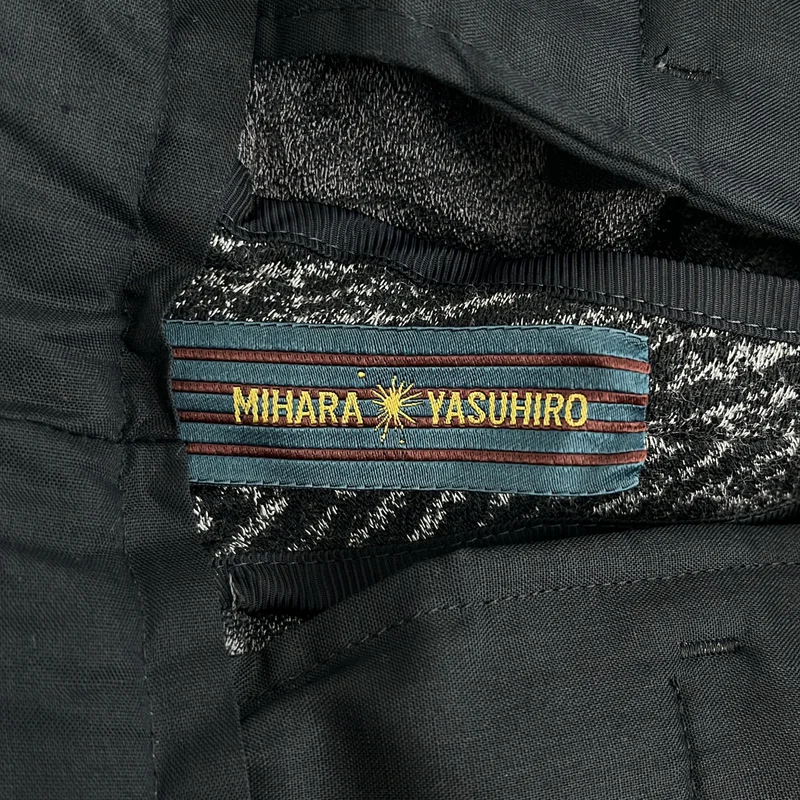 MIHARA YASUHIRO / ミハラヤスヒロ | ウール ヘリンボーン 切替スラックス | 46 | メンズ