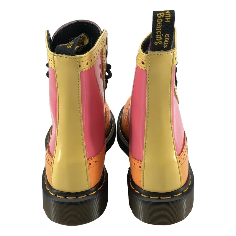 Dr.Martens / ドクターマーチン | HARRIE 8ホール パテントレザー ウィングチップ レースアップブーツ | UK4 | レディース