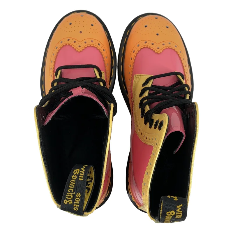 Dr.Martens / ドクターマーチン | HARRIE 8ホール パテントレザー ウィングチップ レースアップブーツ | UK4 | レディース