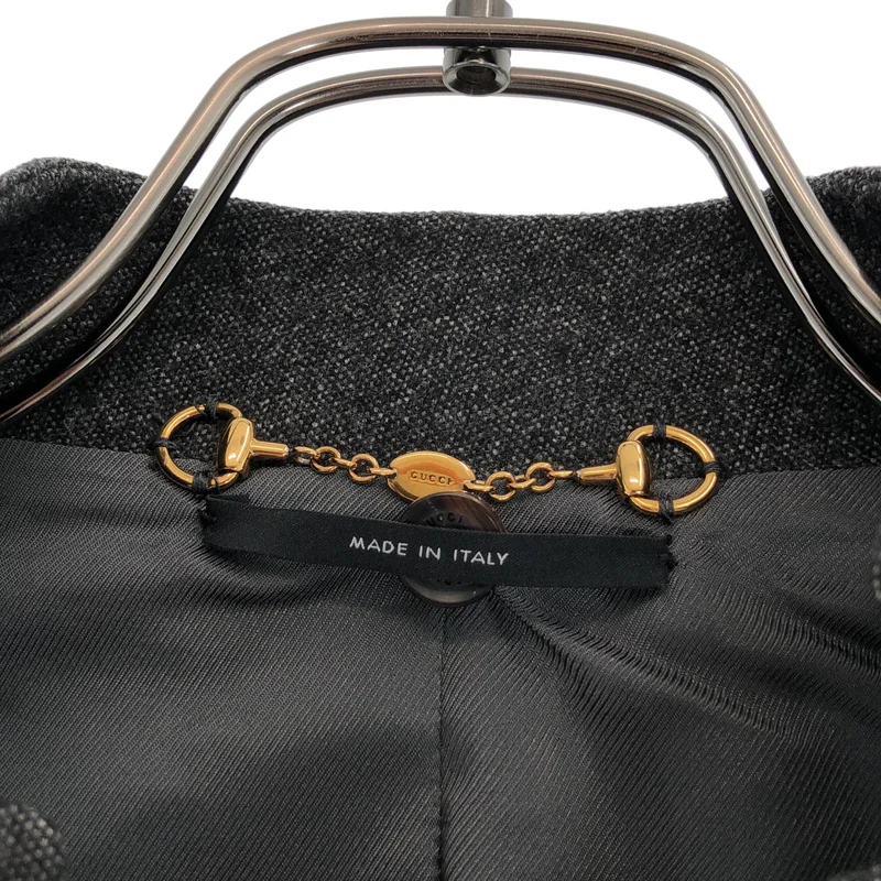GUCCI / グッチ | ウール カシミヤ ショールカラー テーラードジャケット | 38 | レディース
