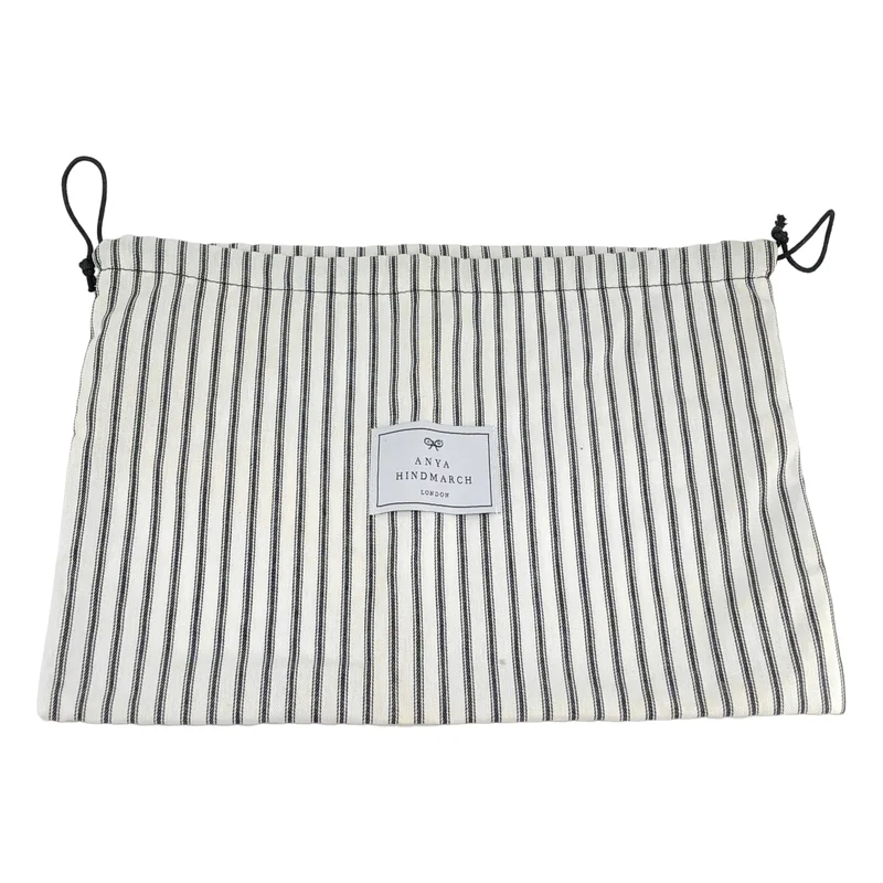 ANYA HINDMARCH / アニヤハインドマーチ | ロゴ レザー クラッチバッグ |