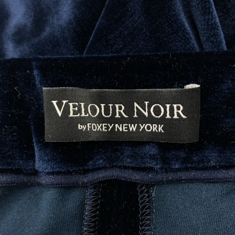 FOXEY NEW YORK / フォクシーニューヨーク | VELOUR NOIR / ベロア ジップポケット イージー パンツ | 38 | レディース