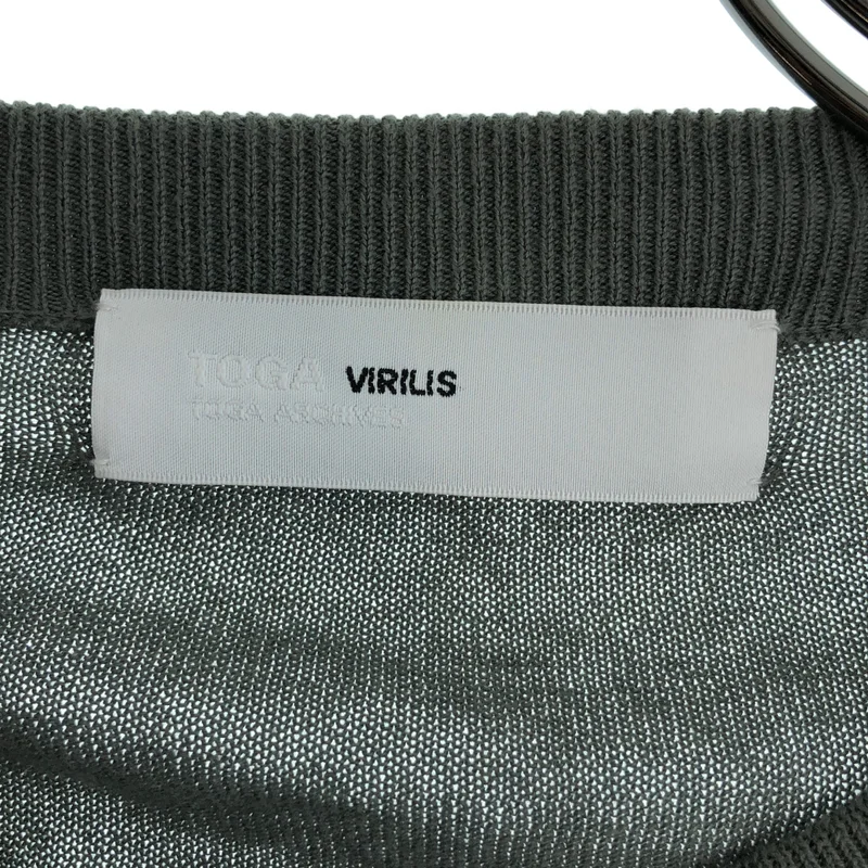 TOGA VIRILIS  / トーガビリリース | コットン レイヤードニットカーディガン | 48 | メンズ