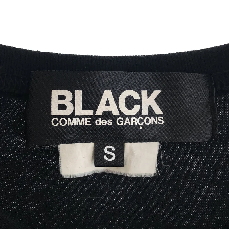 BLACK COMME des GARCONS / ブラックコムデギャルソン | 2012SS | BLACKプリント 切り替え Tシャツワンピース | S | レディース
