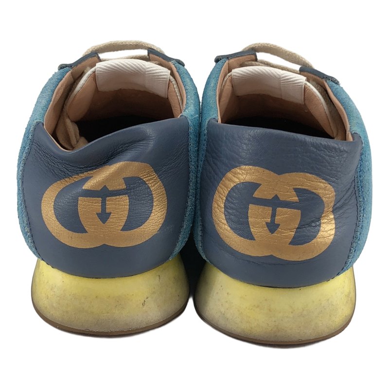 GUCCI / グッチ | ウェブストライプ スエード スニーカー 537049 | 35 | レディース