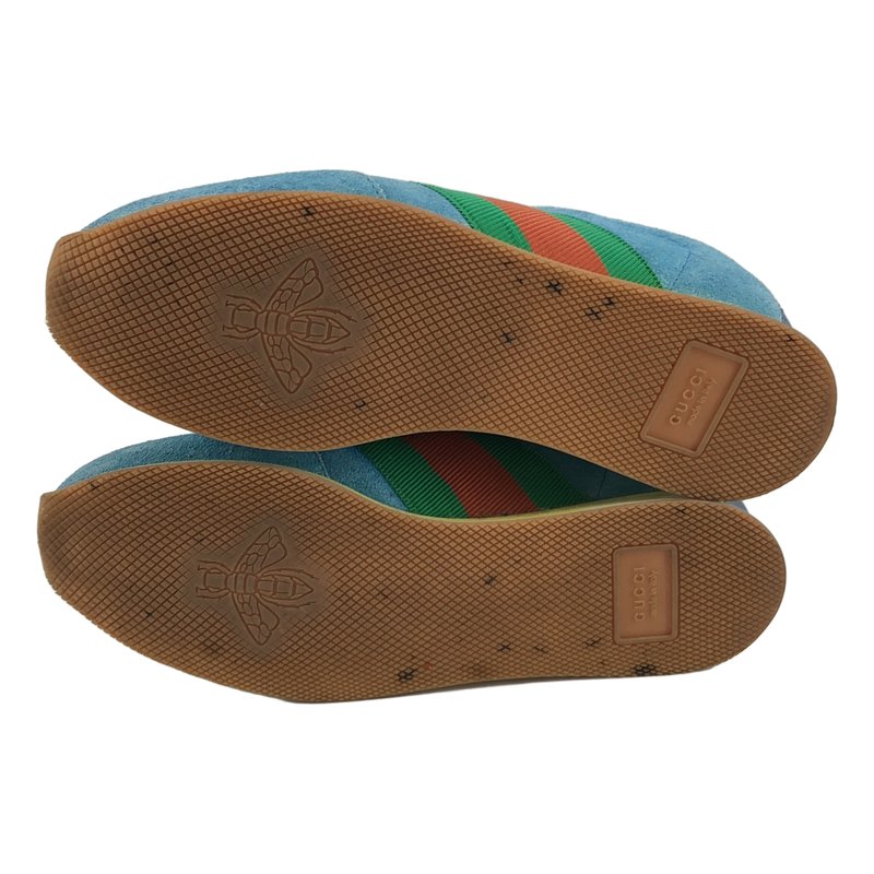 GUCCI / グッチ | ウェブストライプ スエード スニーカー 537049 | 35 | レディース