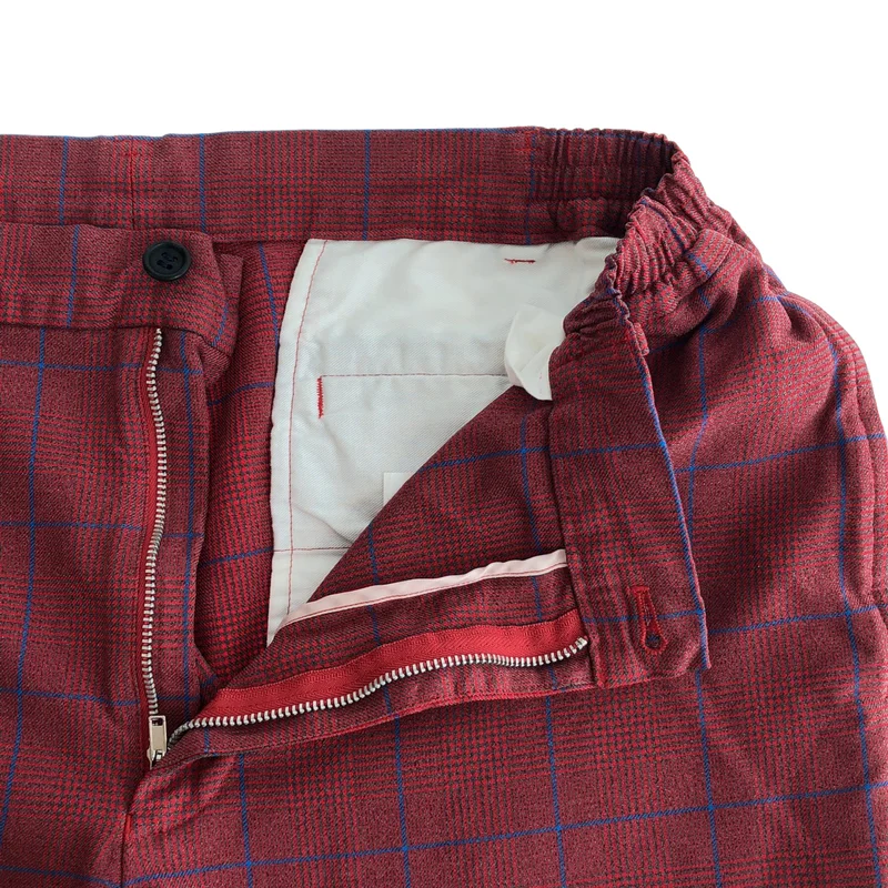 COMME des GARCONS HOMME DEUX / コムデギャルソンオムドゥ | 2026SS | ポリエステル チェック パンツ DQ-P052 | L | メンズ