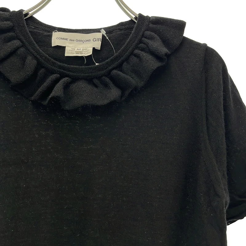 COMME des GARCONS GIRL / コムデギャルソンガール | 2022SS | ウール フリルカラー ニット | M | レディース