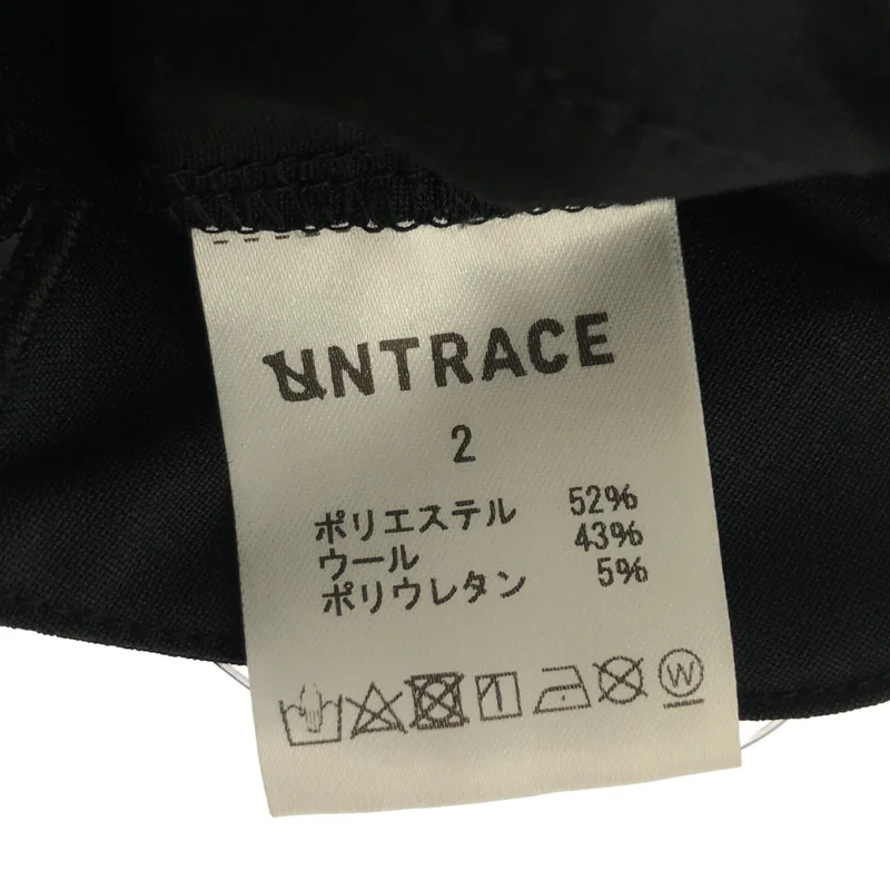 UNTRACE / アントレース | 2024SS | ウール混 2タック イージーハーフパンツ | 2 | メンズ