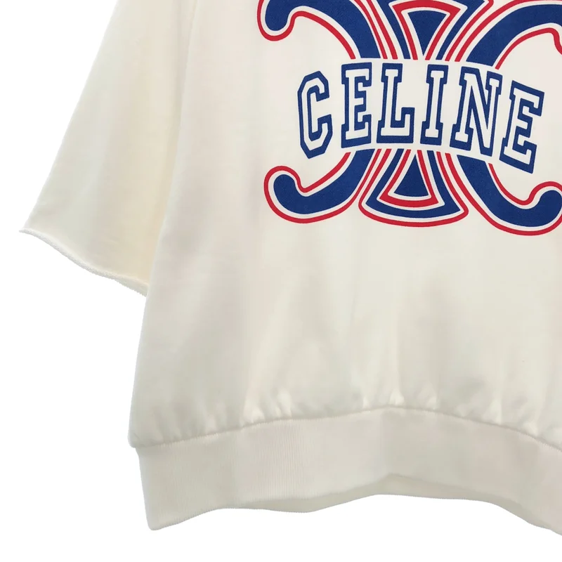 CELINE / セリーヌ | トリオンフ ショートスリーブ スウェット トレーナー | M | レディース