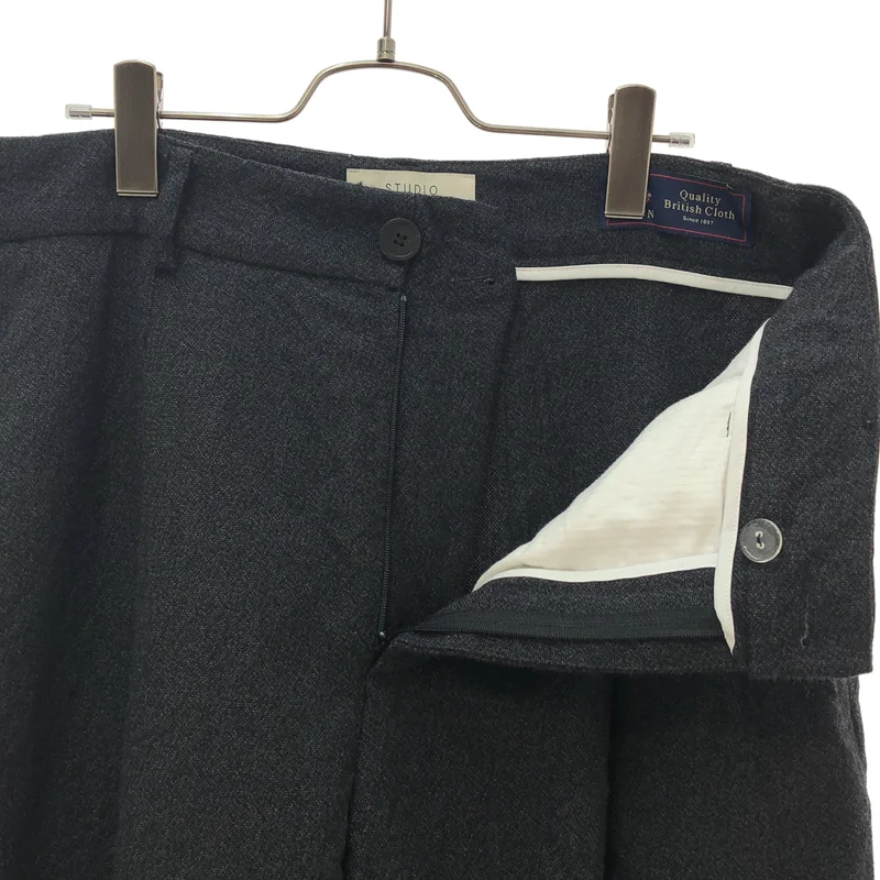 Studio Nicholson / スタジオニコルソン | THORNPROOF VOLUME PANT タック ボリュームパンツ | M | メンズ