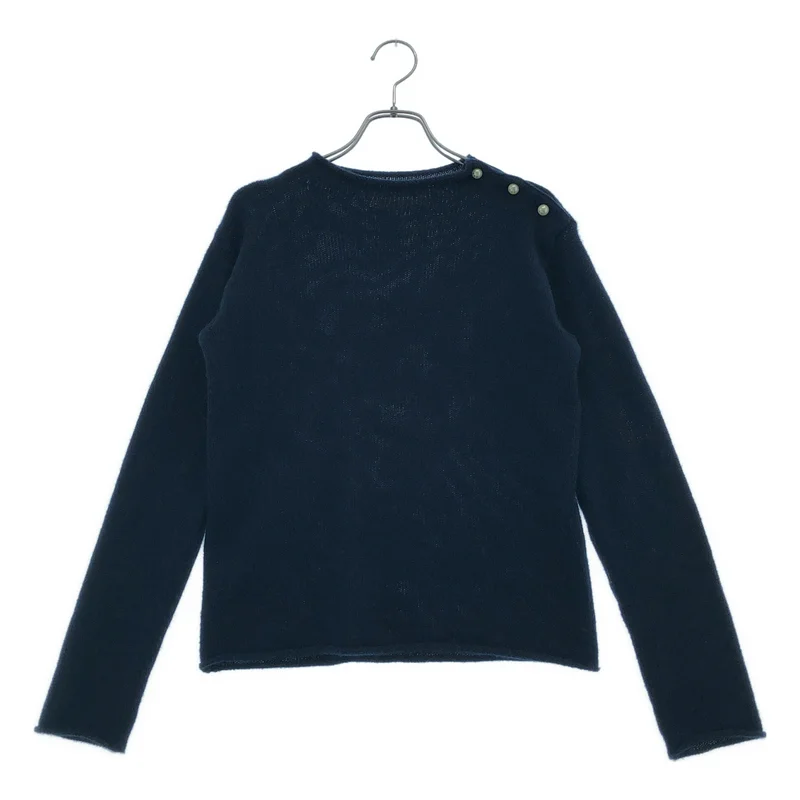 Christian Dior / クリスチャンディオール | カシミヤ CDロゴパールボタン ニット | 36 | レディース