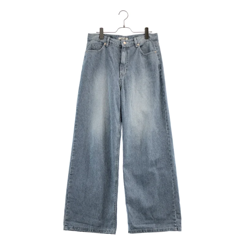 CANAL JEAN キャナルジーン | Lakey Park ヒッコリー ダメージ加工パンツ | M | レディース