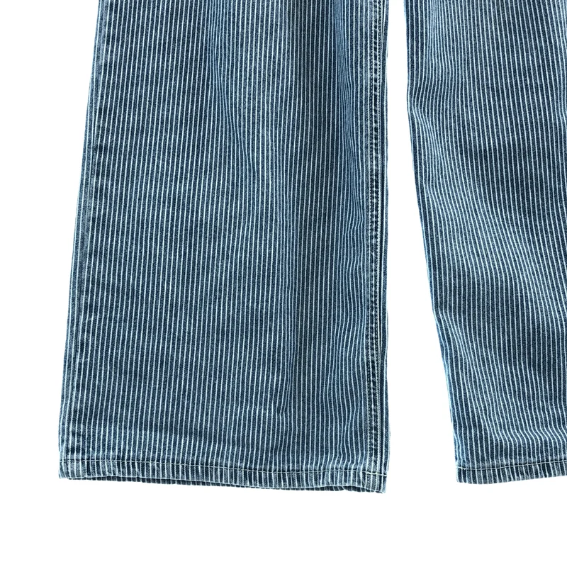 CANAL JEAN キャナルジーン | Lakey Park ヒッコリー ダメージ加工パンツ | M | レディース