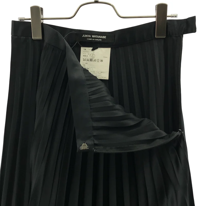 JUNYA WATANABE COMME des GARCONS / ジュンヤワタナベ | 2021SS | エステルサテン プリーツスカート | S | レディース