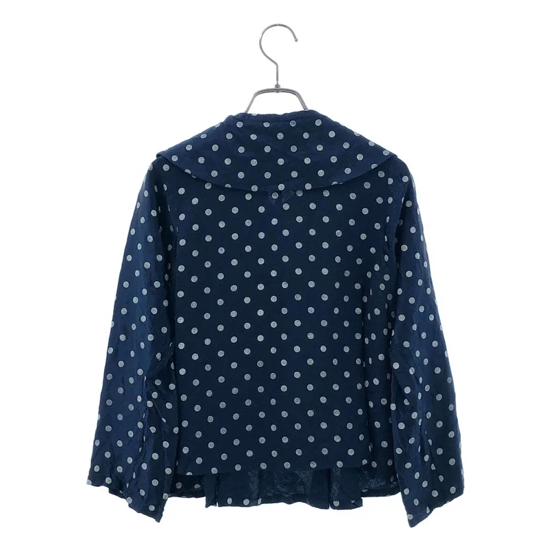 tricot COMME des GARCONS / トリココムデギャルソン | 2009SS | アセテート ドット ラウンドカラーシャツ | S | レディース