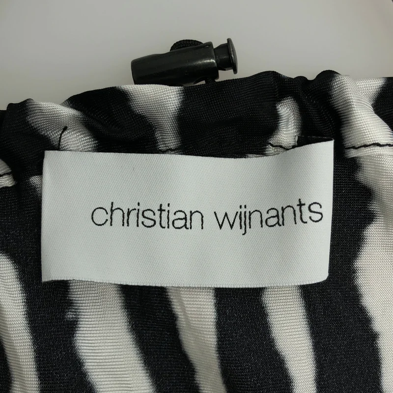 Christian Wijnants / クリスチャンワイナンツ | プリント ギャザー シャツ_半袖 | 36 | レディース