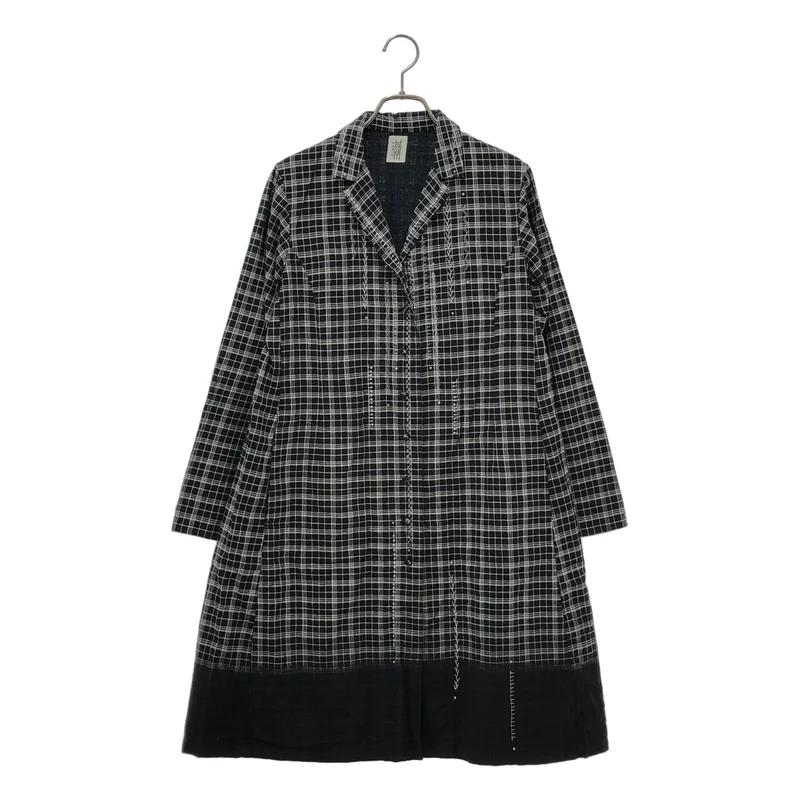 HaaT ISSEY MIYAKE / ハートイッセイミヤケ | チェック ハンドステッチ シャツコート |