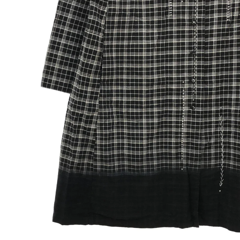 HaaT ISSEY MIYAKE / ハートイッセイミヤケ | チェック ハンドステッチ シャツコート |