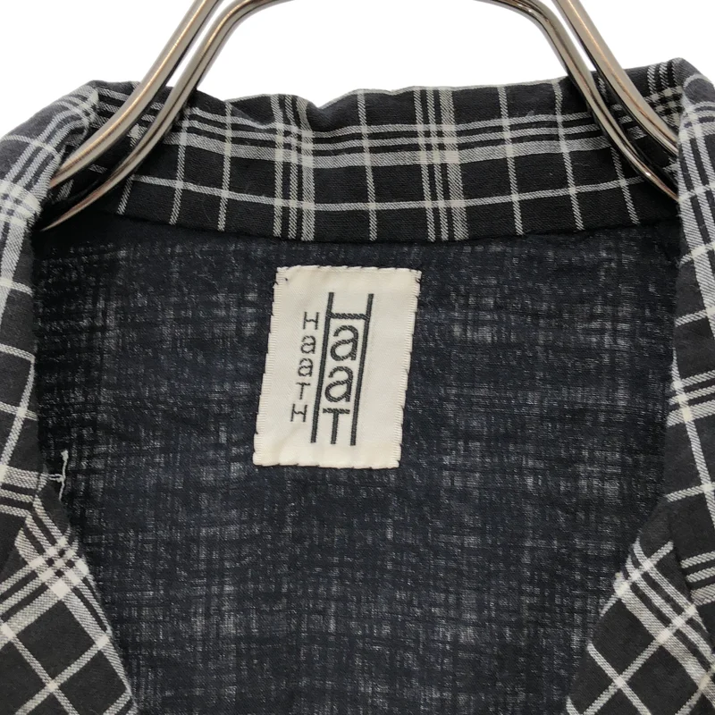 HaaT ISSEY MIYAKE / ハートイッセイミヤケ | チェック ハンドステッチ シャツコート |