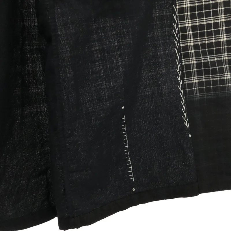 HaaT ISSEY MIYAKE / ハートイッセイミヤケ | チェック ハンドステッチ シャツコート |