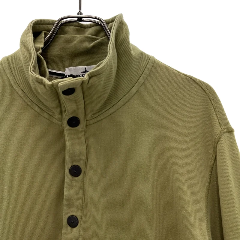 STONE ISLAND / ストーンアイランド | 2012SS | GARMENT DYED QUARTER ZIP SWEATSHIRT / ガーメントダイ ハーフジップ スウェット | L | メンズ