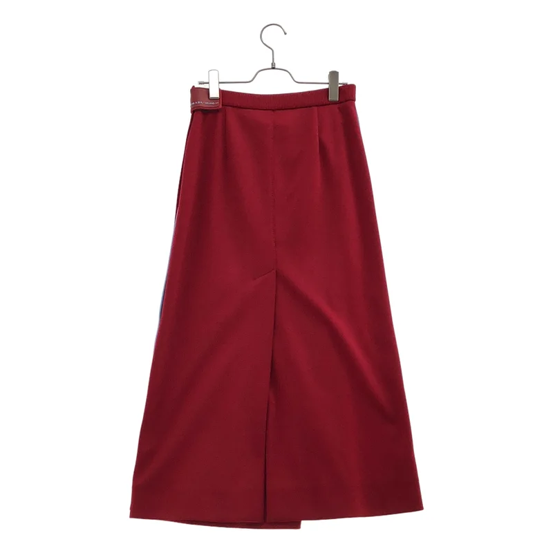 PRADA SPORT / プラダスポーツ | 2018年製 | ラバーパッチ サイドライン ジャージーラップスカート | 42 | レディース