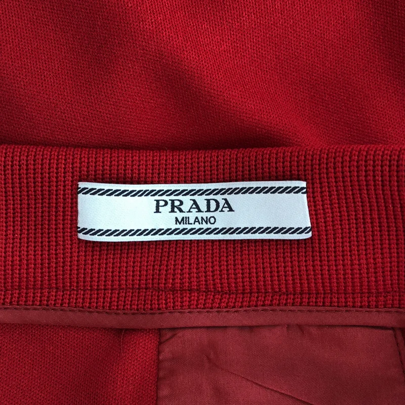 PRADA SPORT / プラダスポーツ | 2018年製 | ラバーパッチ サイドライン ジャージーラップスカート | 42 | レディース