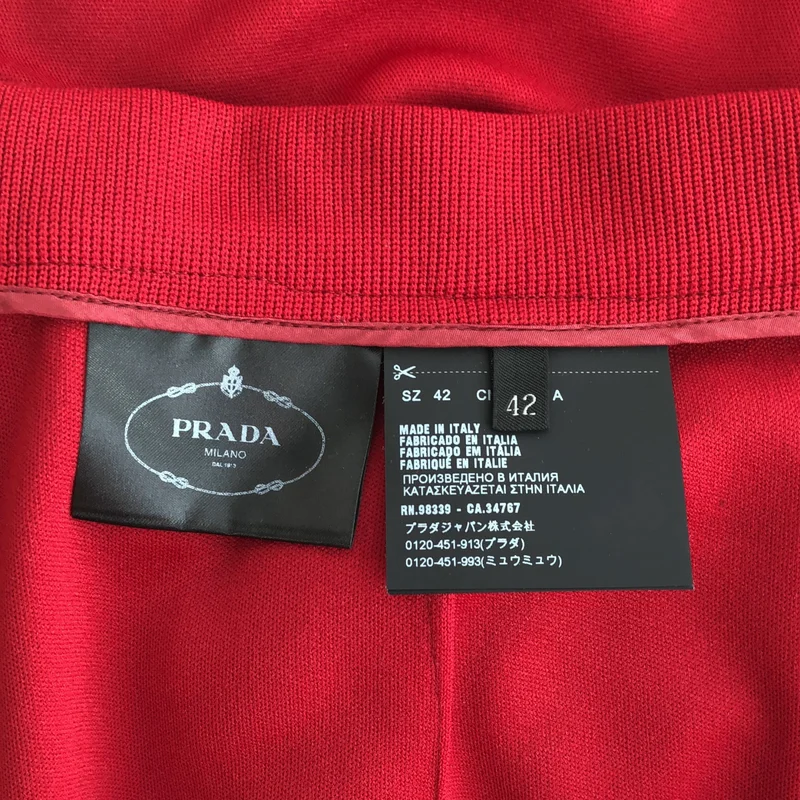 PRADA SPORT / プラダスポーツ | 2018年製 | ラバーパッチ サイドライン ジャージーラップスカート | 42 | レディース