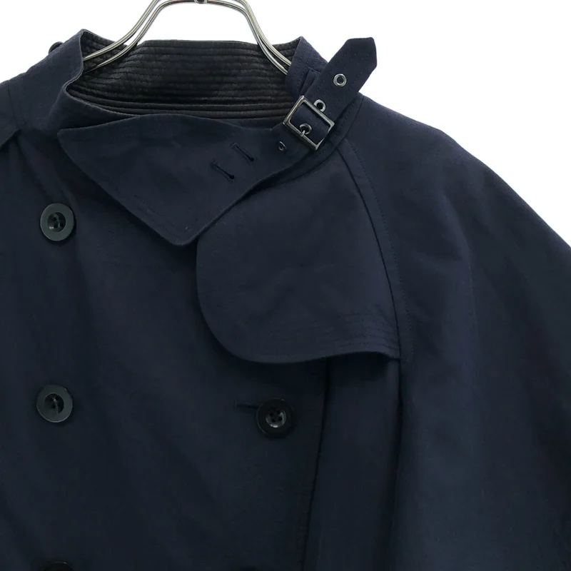 sacai / サカイ | コットン シルク クロップド ショート ケープコート | 2 | レディース