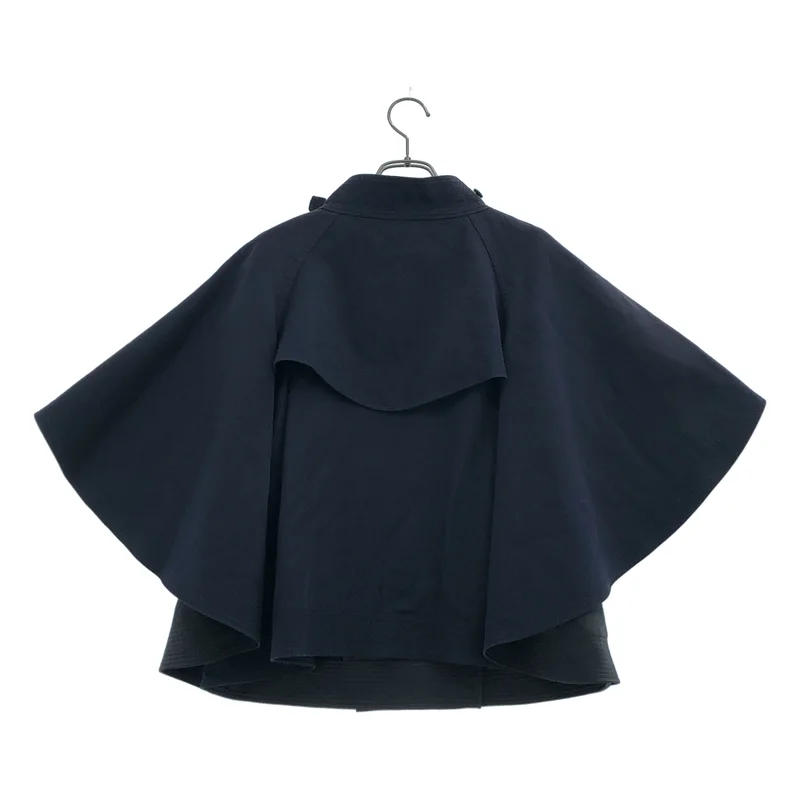sacai / サカイ | コットン シルク クロップド ショート ケープコート | 2 | レディース