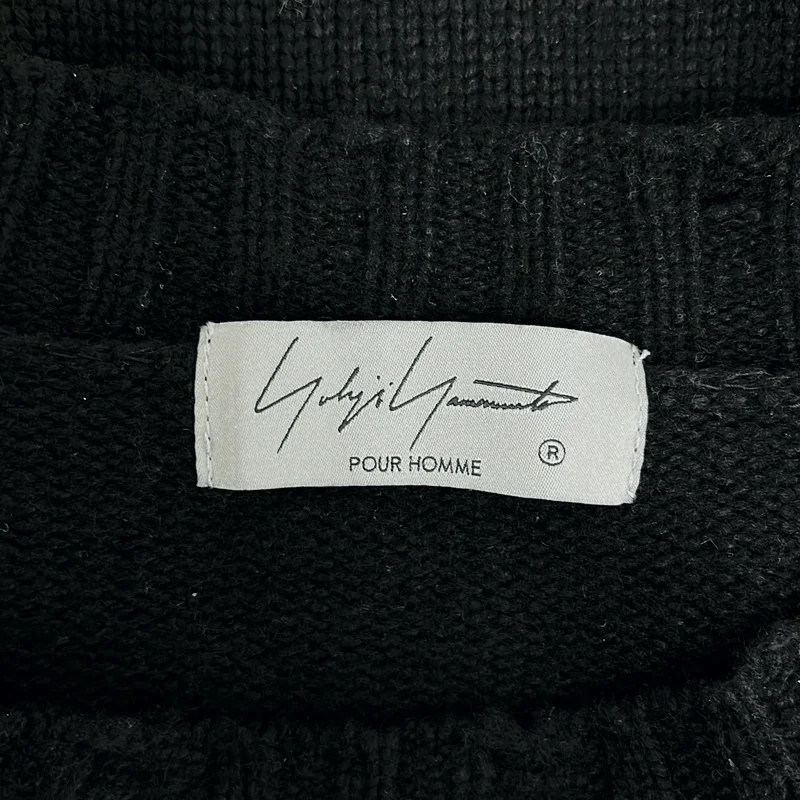 YOHJI YAMAMOTO POUR HOMME / ヨウジヤマモトプールオム | 2022AW | ダメージ加工 プルオーバー ニット | 3 | メンズ