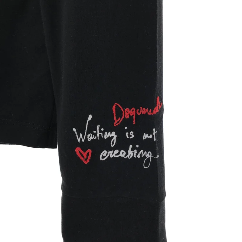 DSQUARED2 / ディースクエアード | 袖プリント ロングスリーブTシャツ | XXS | レディース