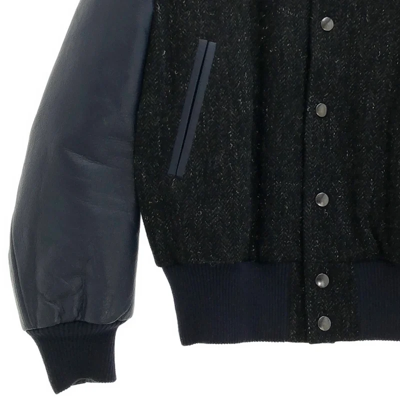 sacai / サカイ | ヘリンボーン レザー切替 ジャケット | 1 | メンズ