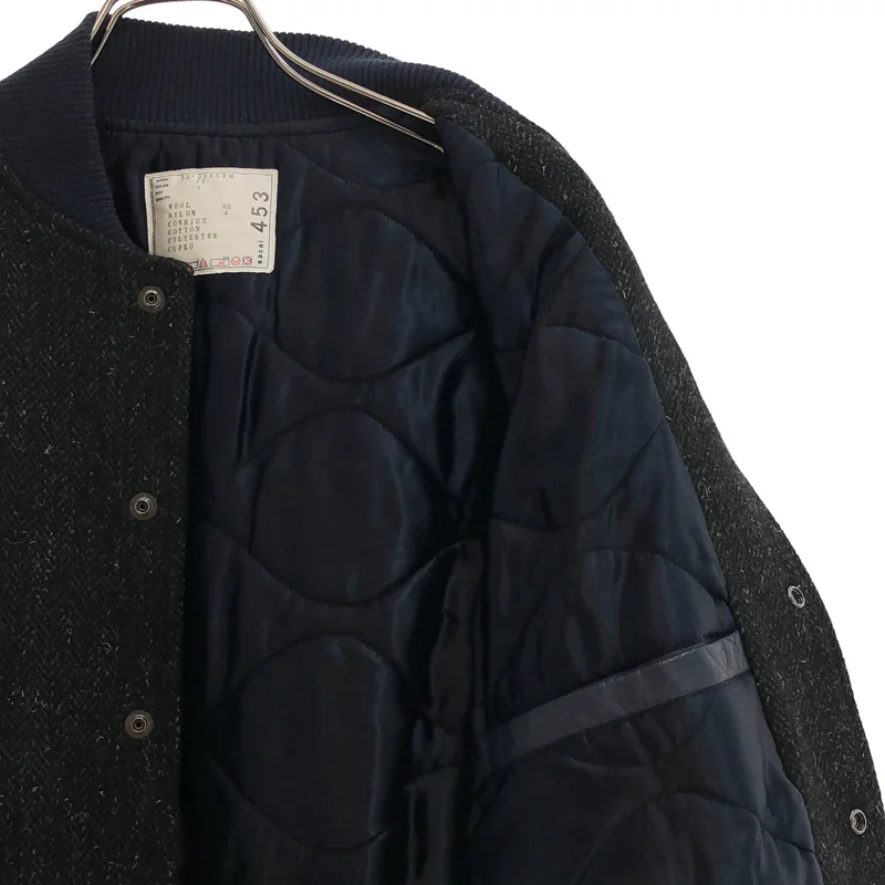 sacai / サカイ | ヘリンボーン レザー切替 ジャケット | 1 | メンズ