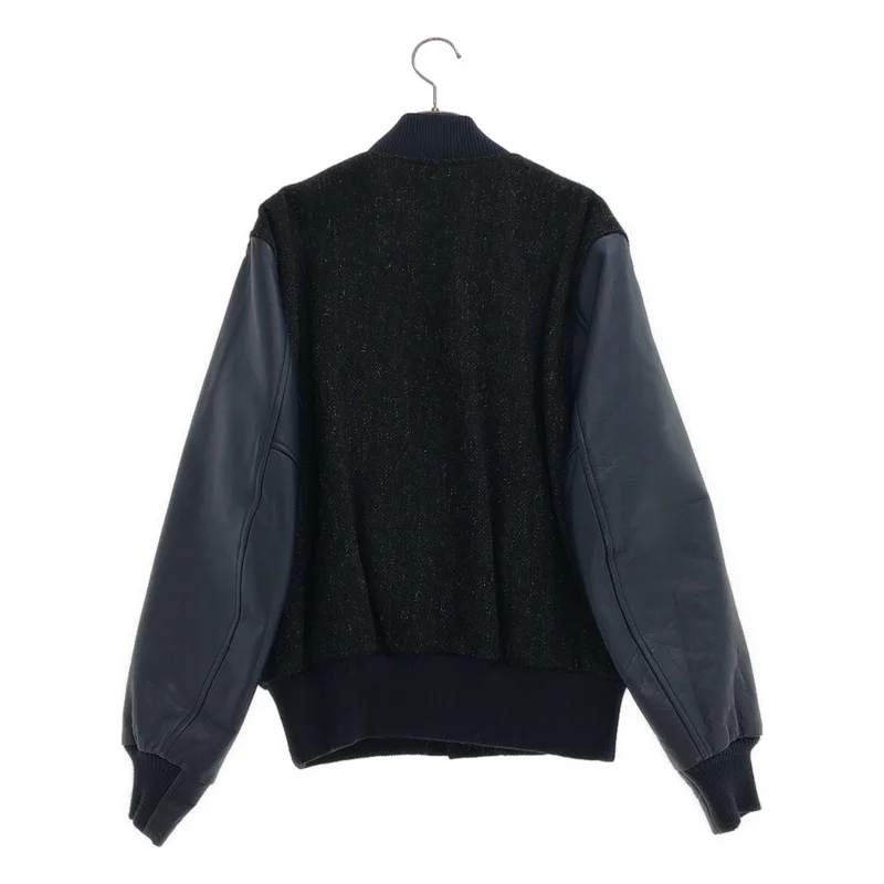 sacai / サカイ | ヘリンボーン レザー切替 ジャケット | 1 | メンズ