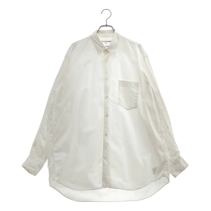 COMME des GARCONS SHIRT / コムデギャルソンシャツ | コットン サテンラインスリーブ シャツ | S | メンズ
